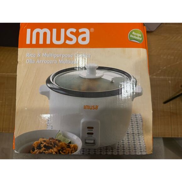USA GAU-00011 Electric Nonstick Rice Cooker 3-Cup (Uncooked) 6-Cup (Cooked), Whi - Picture 7 of 8